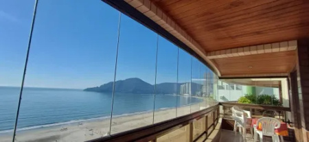 Apartamento frente mar para locação anual